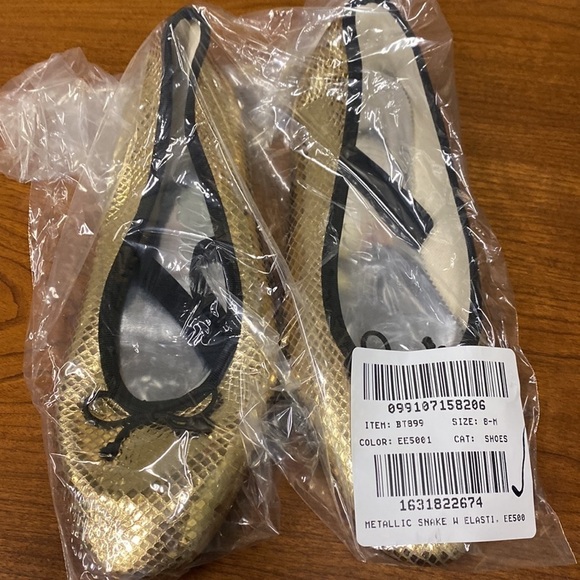 J Crew Zoe strappy flats in Italian snake-embossed leather BT899 - Picture 4 of 5